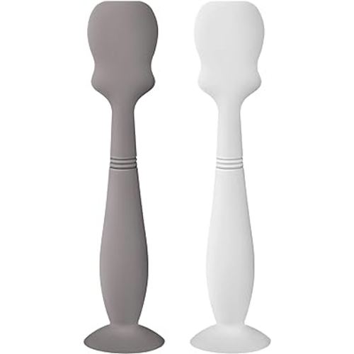 Large Size Baby Diaper Cream Spatula Applicator Soft Silicone Baby Butt Paste Spatula (2Pack,Tradewinds/White)