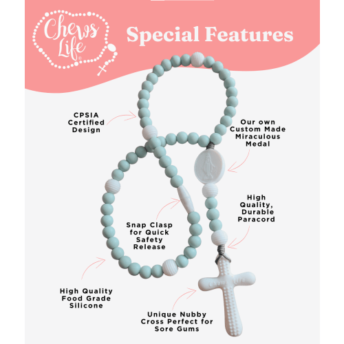 Baby Rosary Teether | Assisi | Chews Life