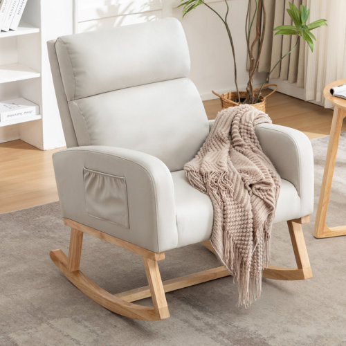 George Oliver Keland 28" Wide Rocking Chair for Nursery with Solid Wood Leg | Wayfair