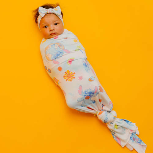 Knit Swaddle Blanket - Disney Stitch Dreamsicles