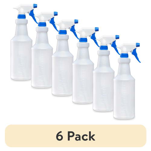 (6 pack) Great Value All Purpose Plastic Spray Bottle, 32 oz., Single Count