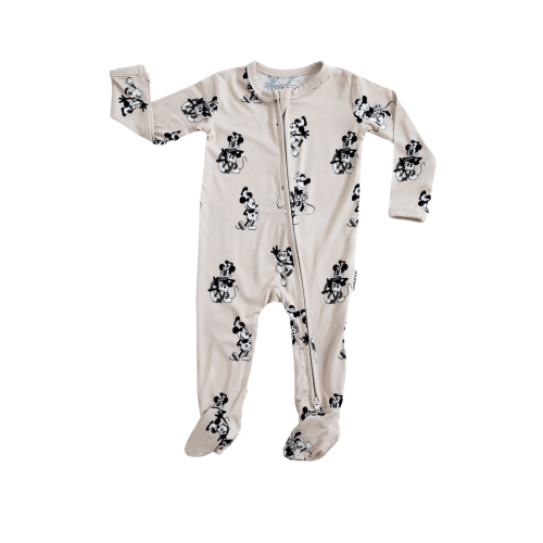 Bamboo Baby Clothes | Steamboat Willie Mickey | Girl + Boy Footie
– Charlie Lou Baby