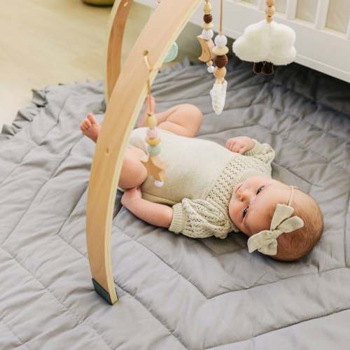 Baby Playmat Soft & hypoallergenic - Gray | OkidoKids™