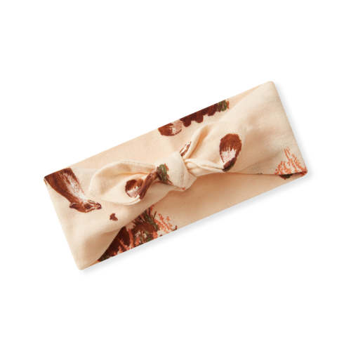 Floral Fox Organic Cotton Knotted Headband
