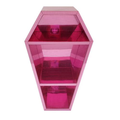 16" Pink Disco Coffin Tabletop Shelf by Ashland®