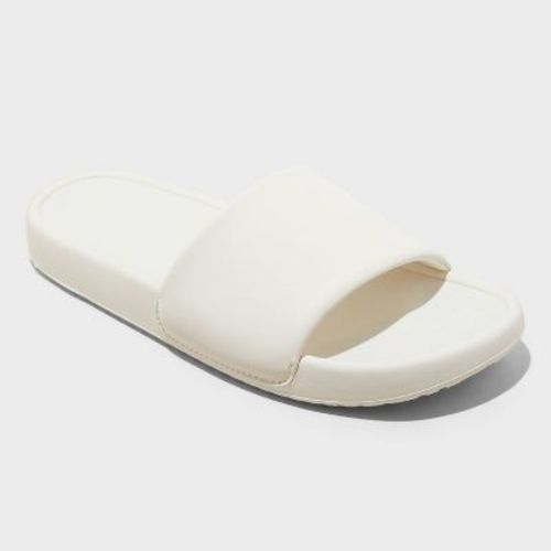 Women's Makenna Slide Sandals - All In Motion™ Taupe 5: Open Toe, EVA Insole, Slip On