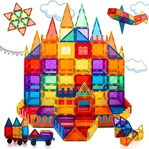 65-Piece Magnetic Building Blocks Set for Kids - Educational Construction Toys
