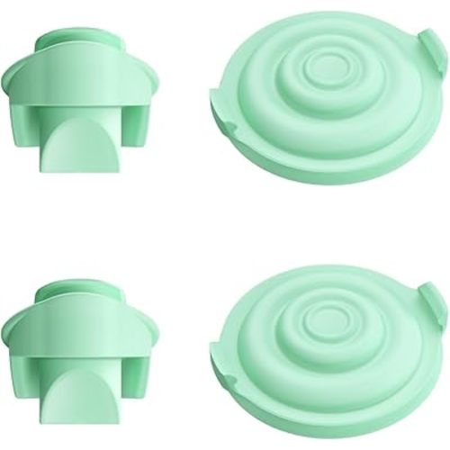 2pcs Duckbill Valves and 2pcs Pump Seals Diaphragm Compatible with Elvie Breast Pump, Replace for Elvie Pump Valves and Diaphragm, Pump Seal Used for Original Flange