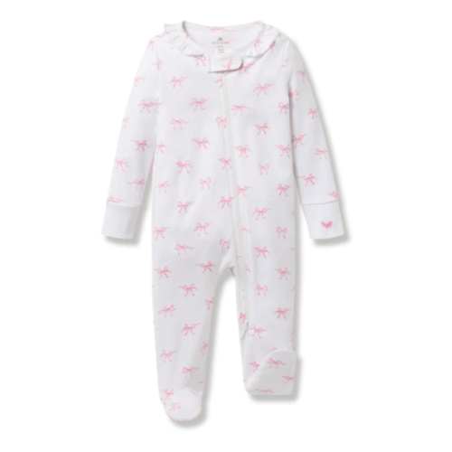 Baby’s Pima Romper in Blushing Bows | Over The Moon
