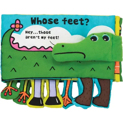 Melissa & Doug Soft Activity Baby Book - Whose Feet?, 2000+ toys - 1 EA, Multi color