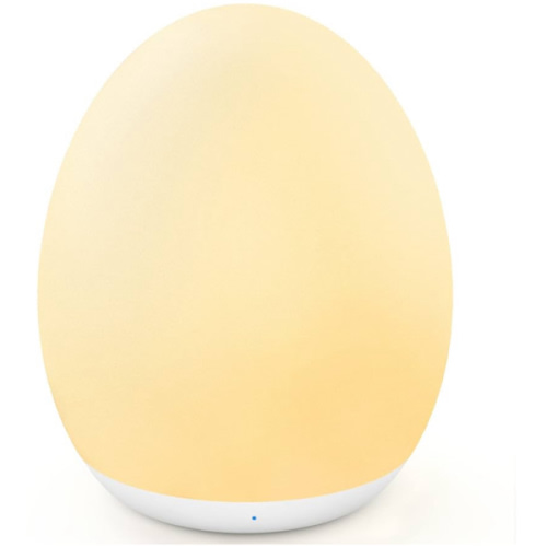 MediAcous Night Light for Kids, Egg Light for Nursery, 7 Colors Changing & Stepless Dimming, Soft Silicone Touch Night Lamp with 1 Hour Timer, Rechargeable Nursery Night for Breastfeeding