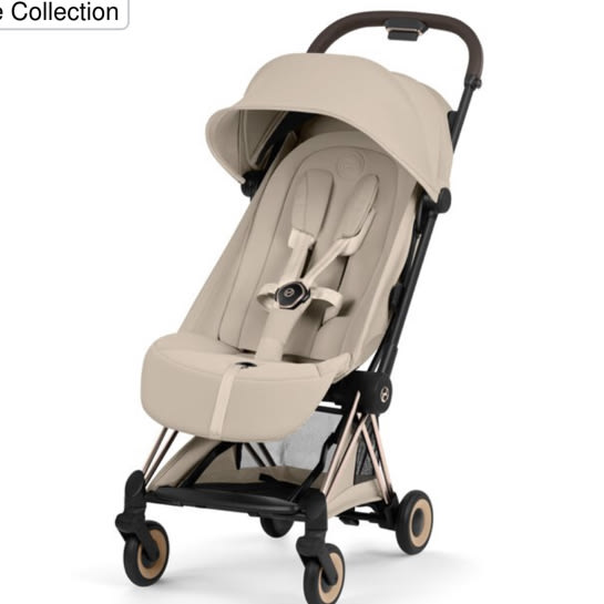 CYBEX Coya - Style Collection | Color: Cozy Beige (Rose Gold Frame)