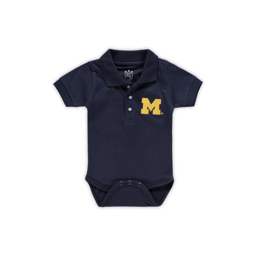 Infant Navy Michigan Wolverines Polo Bodysuit, 6 M