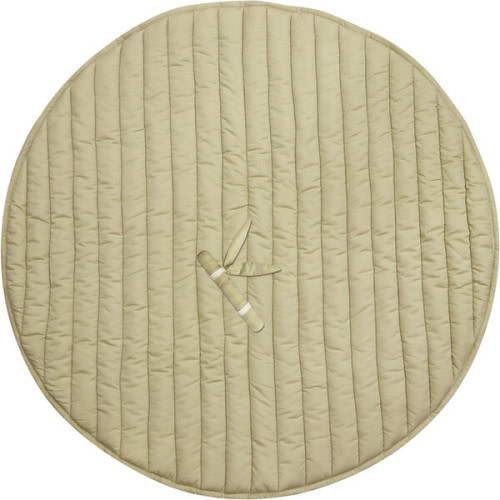 Lorena Canals Soft-Padded Reversible Round Playmat, Bamboo Leaf - Lorena Canals | Maisonette