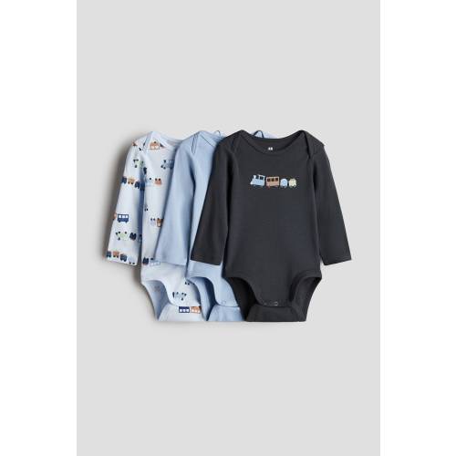 3-PACK PRINTED JERSEY BODYSUITS
