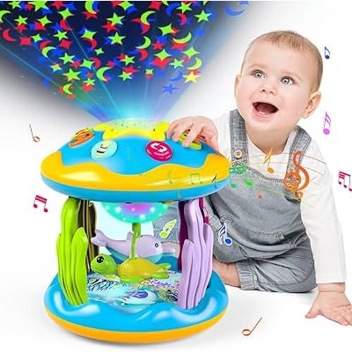 Baby Toys 6 to 12 Months Animal Rotating Light Up Toys for 1 Year Old Boy  Musical Toys for Toddlers 1-3 Tummy Time Toys for 3 6 8 9 10 12 18 Months