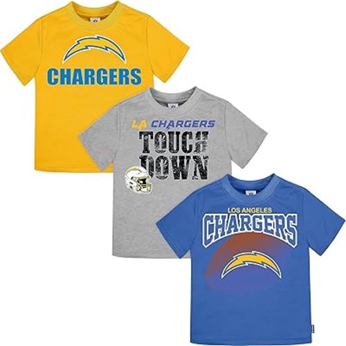 Gerber Unisex Baby NFL 3 Pack Short Sleeve Team Fan Tee Shirt