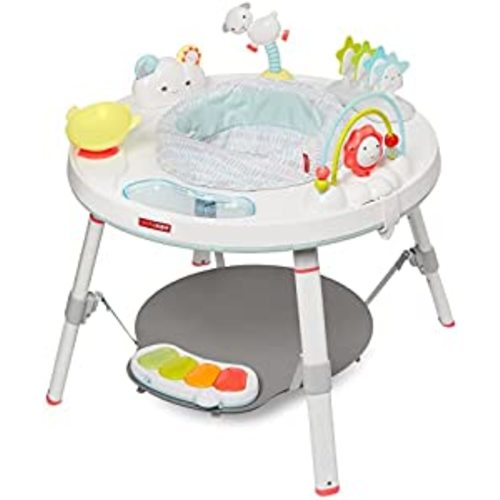 Skip Hop Baby Activity Center: Interactive Play Center with 3-Stage Grow-with-Me Functionality, 4mo+, Silver Lining Cloud