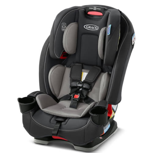 Graco SlimFit 3-in-1 Convertible Car Seat, Ultra-Space-Saving Design, Redmond, Suitable for Rear and Forward-Facing, Highback Booster Seat with 10-Position Headrest