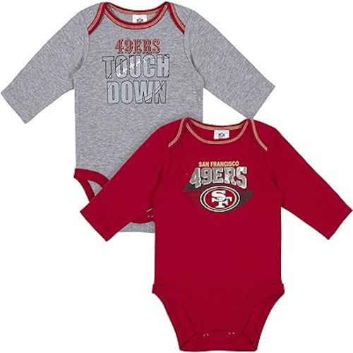Gerber Baby NFL Team 2 Pack Long Sleeve Onesie Bodysuit