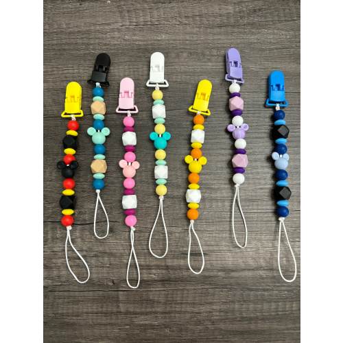 Mickey Pacifier Clips