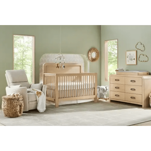 Drew & Jonathan Kids Hidden Hills Light Oak Wood Bedroom Set With Dresser, Crib, Changing Tray | Rooms to Go