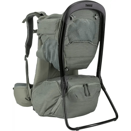 Thule Sapling Child Carrier Backpack - Machine Washable Seat - Self-Standing Frame - Adjustable padded straps for parents - Ergonomic seat with under-leg support for child - UPF 50 Sunshade