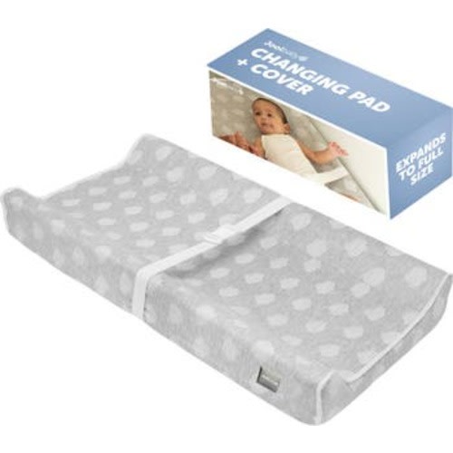 Soft Changing Pad + Washable Cover, Non-Slip - Fits Standard Changing Tables & Dressers