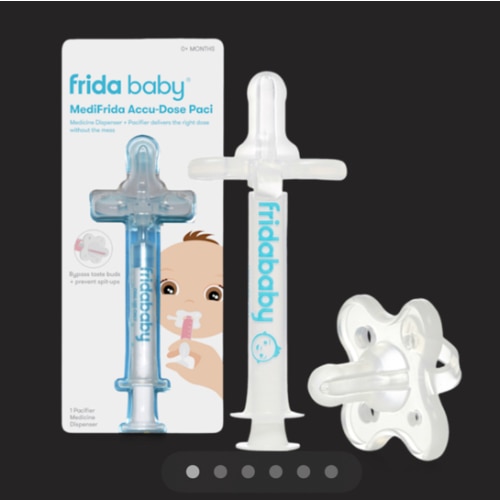 Frida Baby Medicine Pacifier Syringe, Accu-Dose Paci, Medi Frida Dispenser for Mess & Fuss Free Use, Made in USA