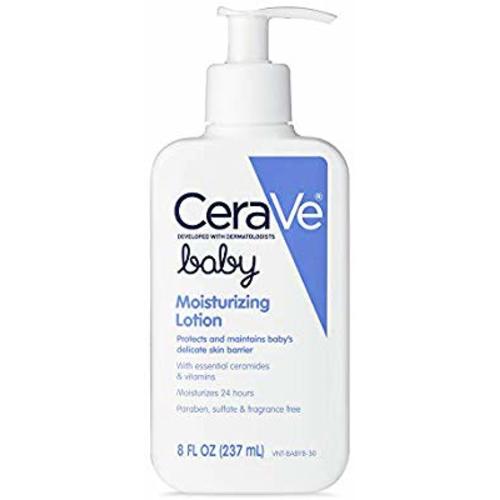CeraVe Baby Lotion | 8 Ounce | Gentle Baby Skin Care with Hyaluronic Acid | Paraben and Fragrance Free