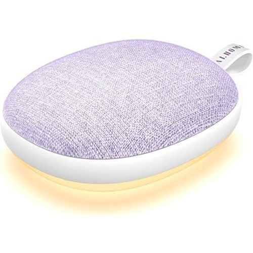 Portable White Noise Sound Machine: Baby Sleep Soother, Bluetooth Speaker, Rechargeable Battery, 4-Speed Timer, 6 Soothing Sounds Adult Therapy Aid for Trave (Purple, Portable)