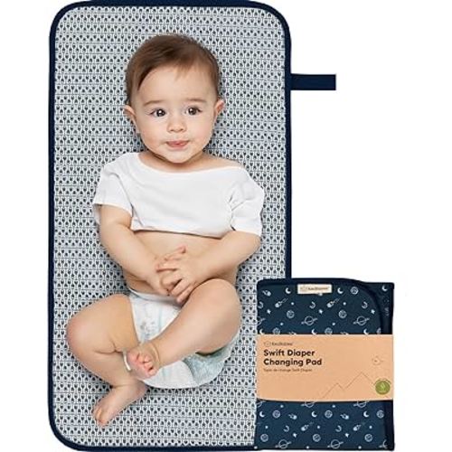 Portable Diaper Changing Pad - Waterproof Foldable Baby Changing Mat - Travel Diaper Change Mat - Lightweight Changing Pads for Baby - Baby Changer - Machine Washable (Planets)