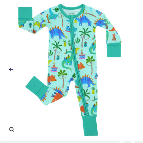 Prehistoric Party Zippy - Little Sleepies 6-12months