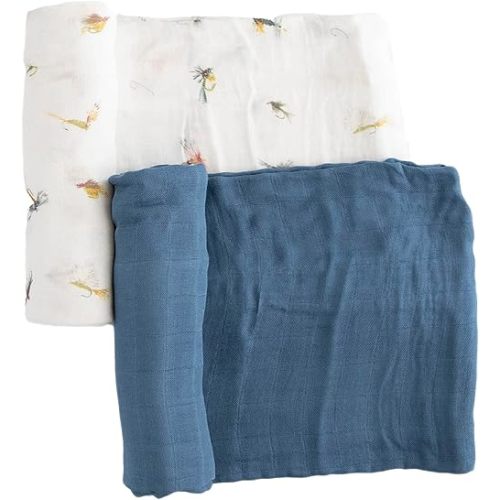 Little Unicorn – Gone Fishing Deluxe Swaddle Set
