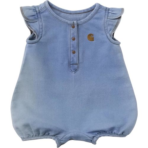 Carhartt Baby Girls' Flutter Sleeve Romper