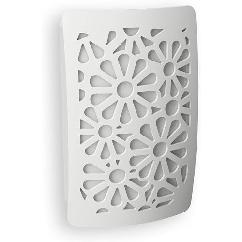 Westek NL-DPFL-W Floral Decoplug Night Light, White