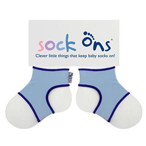 Sock Ons Clever Little Things That Keep Baby 6-12m (Baby Blue)