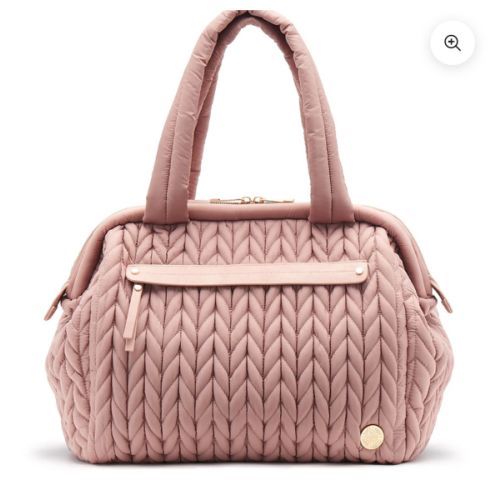 Paige Carryall Diaper Bag - Blush Pink Designer Baby Bag