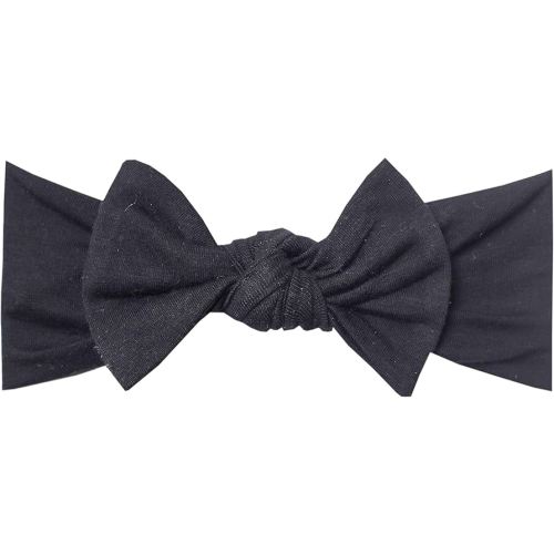 Copper Pearl Baby Bows: Stylish Headbands for Baby Girls, Premium Soft and Stretchy Baby Headbands, Perfect for Newborns, Trendy Designs - Midnight