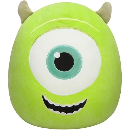Squishmallows Official Kellytoy Plush 14" Mike Wazowski - Disney Pixar Ultrasoft Stuffed Animal Plush Toy