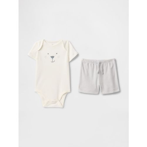 Baby Supima® Bear Bodysuit Outfit Set