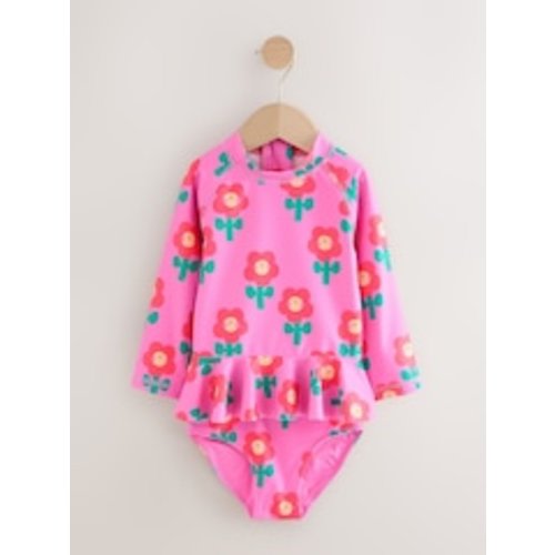Buy Pink Stampy Floral Sunsafe Swim Set (6-9mths) from Next USA