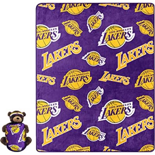 Los Angeles Lakers Northwest x Disney Mickey Hugger Pillow & Silk Touch  Throw Set