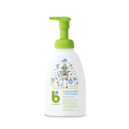 foaming dish + bottle soap, fragrance free
