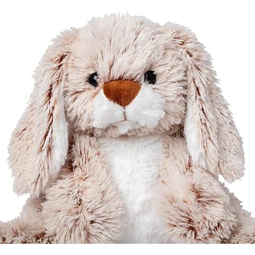 Melissa & Doug Burrow Bunny Stuffed Animal Plushie with Big Feet, Floppy Ears & Fluffy Tail, Adorable Pretend Play Toddler Toys for Girls & Boys 3+