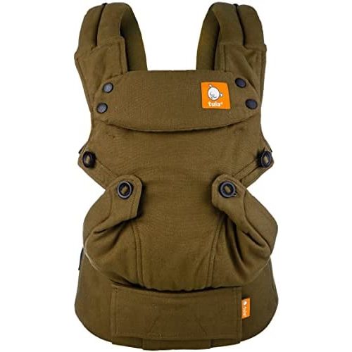Baby Tula Explore Baby Carrier 7- 45 LB, Adjustable Newborn to Toddler Carrier, Multiple Ergonomic Positions, Front and Back Carry, Hemp- Olivine