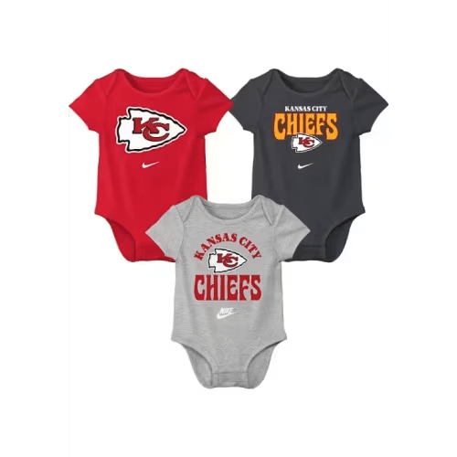 Kansas City Chiefs Nike Baby Red Nike Retro Logo Romper Set - 133431890