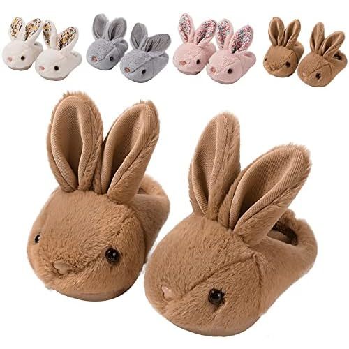 Toddler Slippers Girl Boy House Slipper Kids Rabbit Winter Slipper Warm Bunny Slippers Soft Plush Indoor Girls Boys Slipper