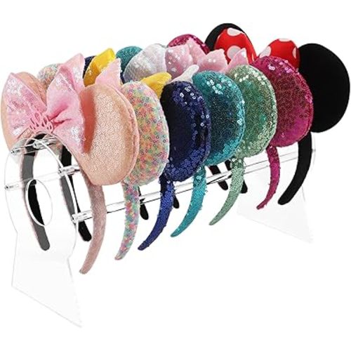 Heaband Holder Organizer,Acrylic Hair Band Ear Display Stand Jewelry Storage for Show Selling.