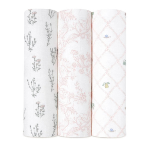 Silky Soft Bamboo Swaddle, French Floral - aden + anais